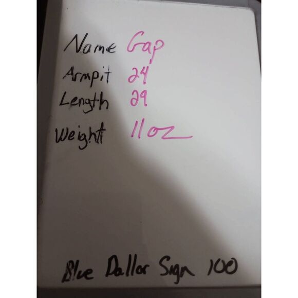 Gap Shirt Ladies Large Button Front‎ Linen Blend Blue Floral CottageCore - Picture 8 of 8